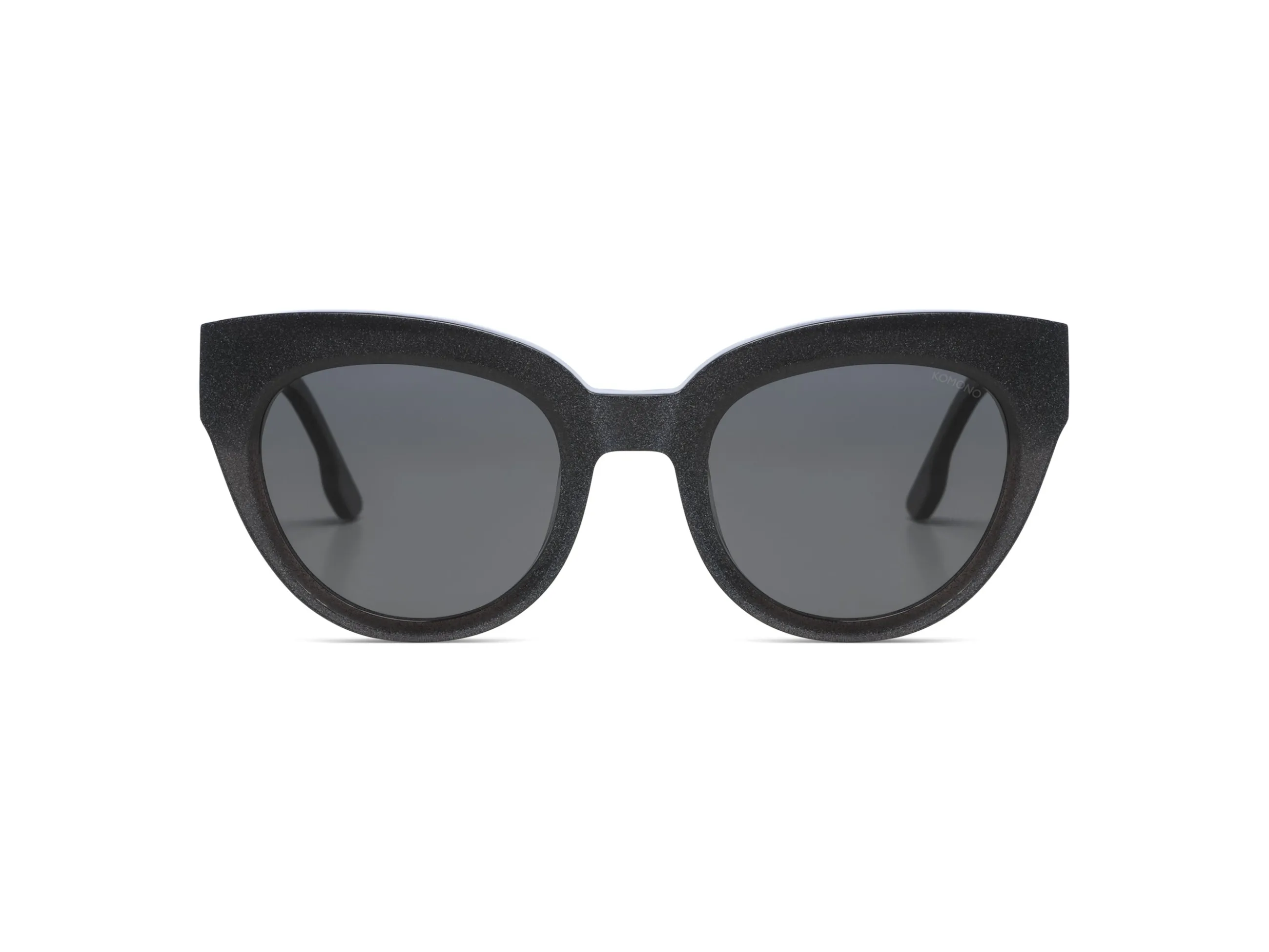 KOMONO Cateye | Ronde | Lucile Black Glitter