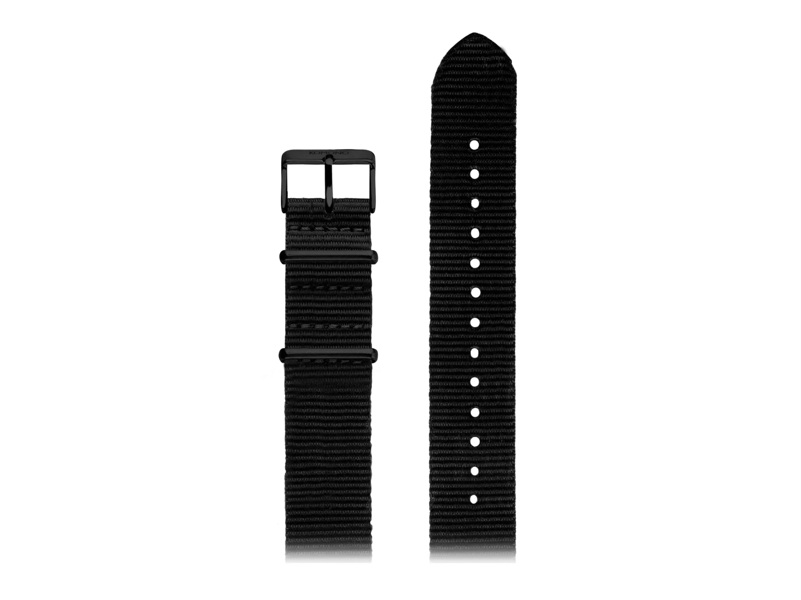 KOMONO Bracelets | Strap 20 - Nato - Black Black